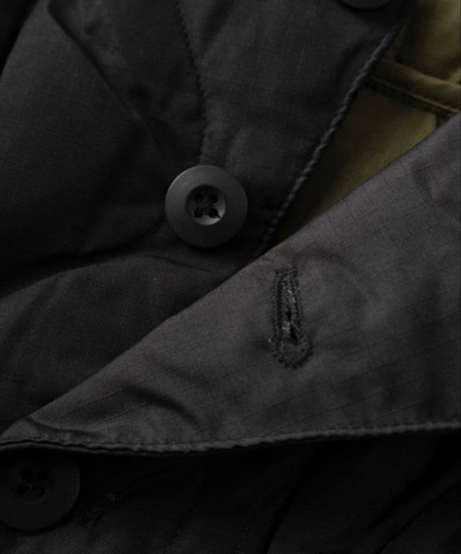 【TAION/タイオン】ミリタリー キルティング ダウンフーディープルオーバー