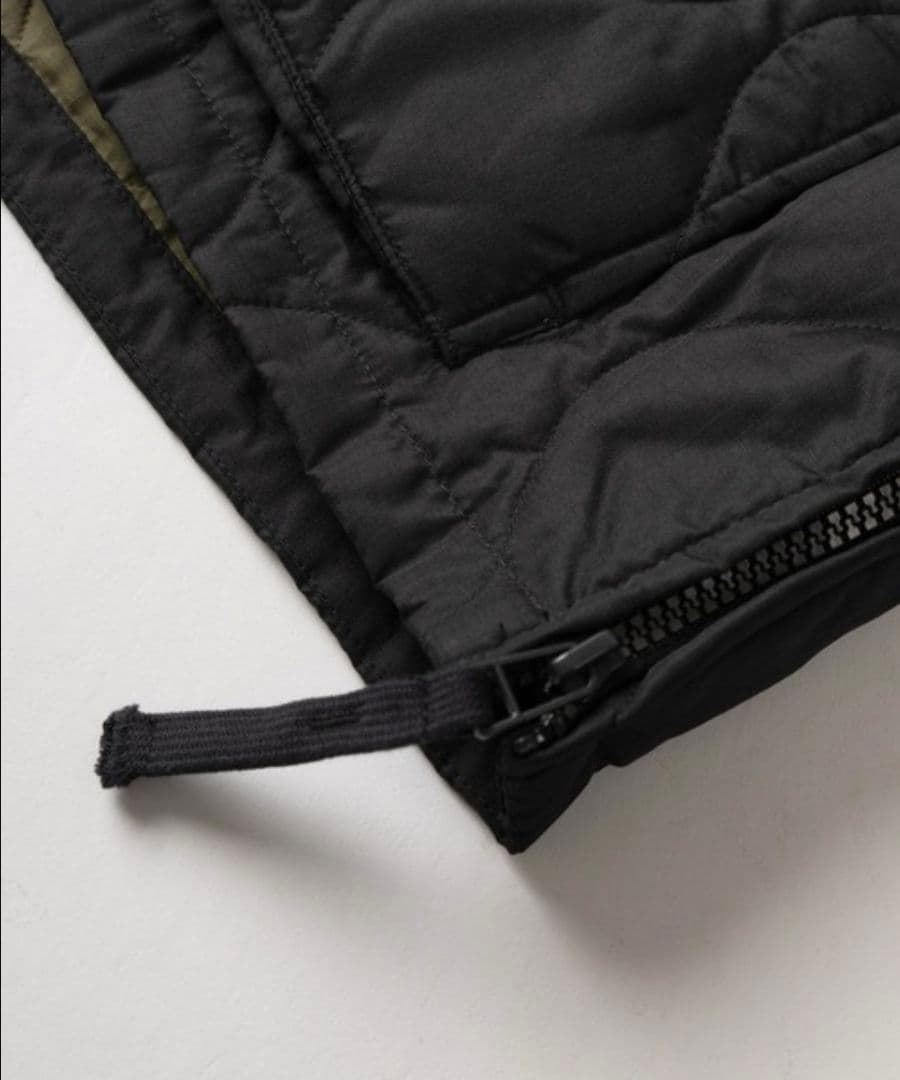 【TAION/タイオン】ミリタリー キルティング ダウンフーディープルオーバー