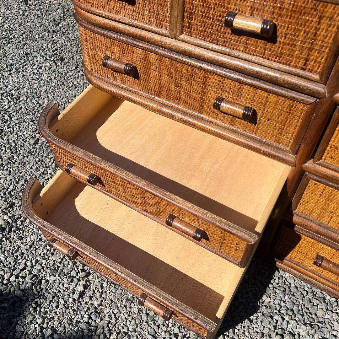 蝶子です。昭和レトロ エスニック アジアン 籐家具 ラタン 古民具 古道具