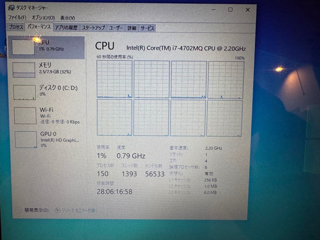 Intel Core i7 デスクトップPC 8GB RAM