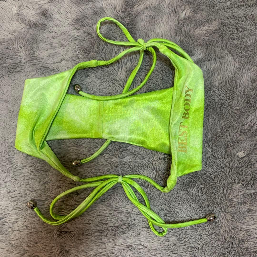 BEST BODY 公式マーブルグリーンビキニM