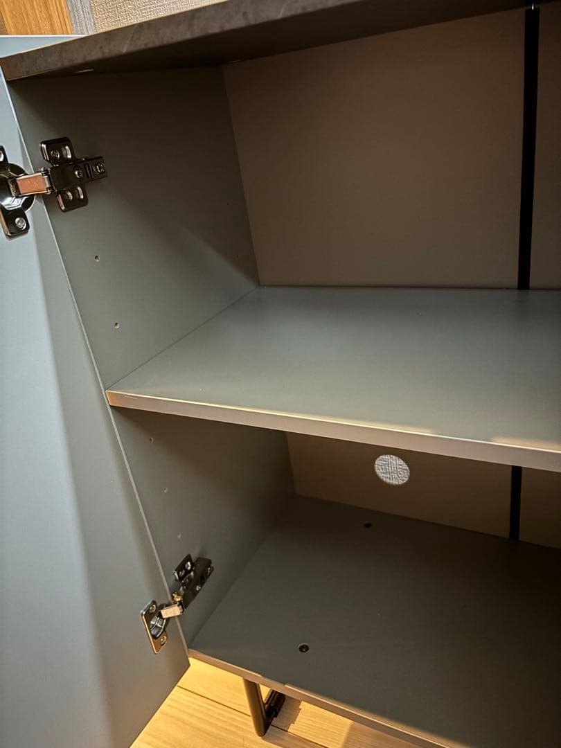 【幅100cm】Anq キャビネット　グレー