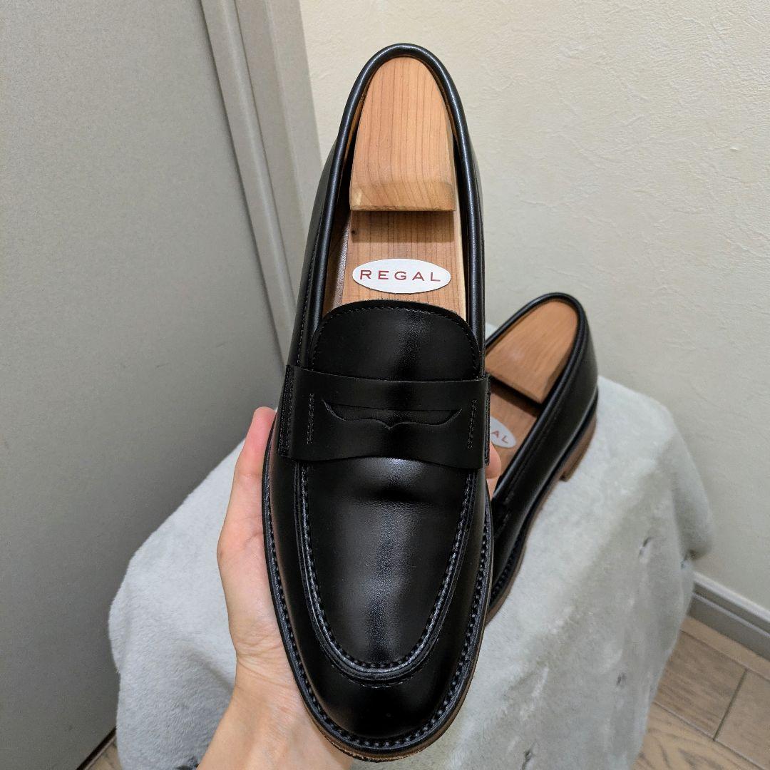 REGAL F04F 革底ドレスローファー ブラック