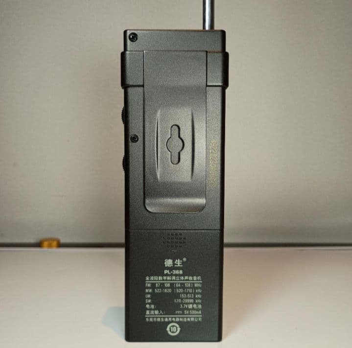 TECSUN DSPラジオ PL-368　動作品。　SSB受信対応です