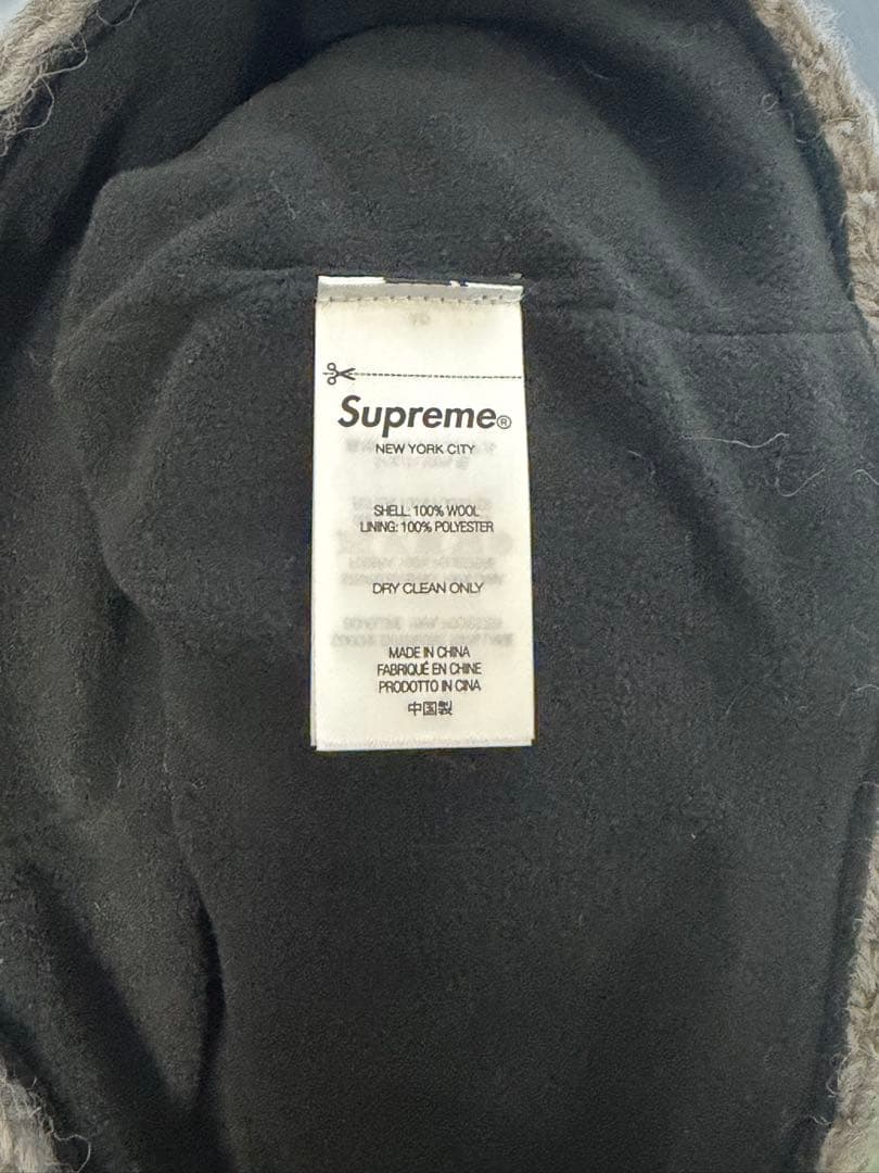 supreme Crochet Beanie グレー
