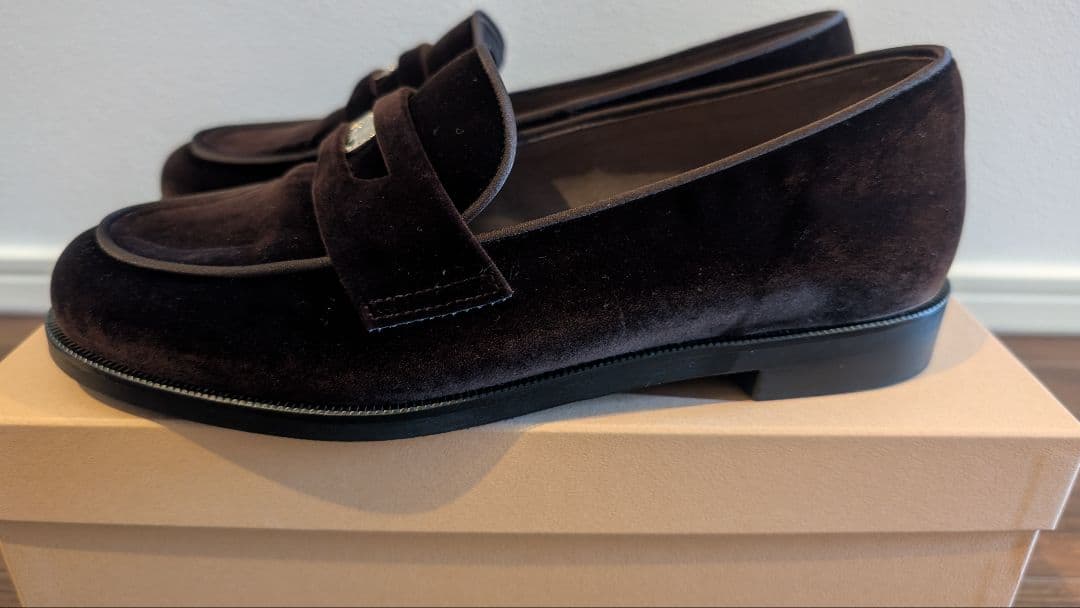 OHGA ダークブラウン ローファー