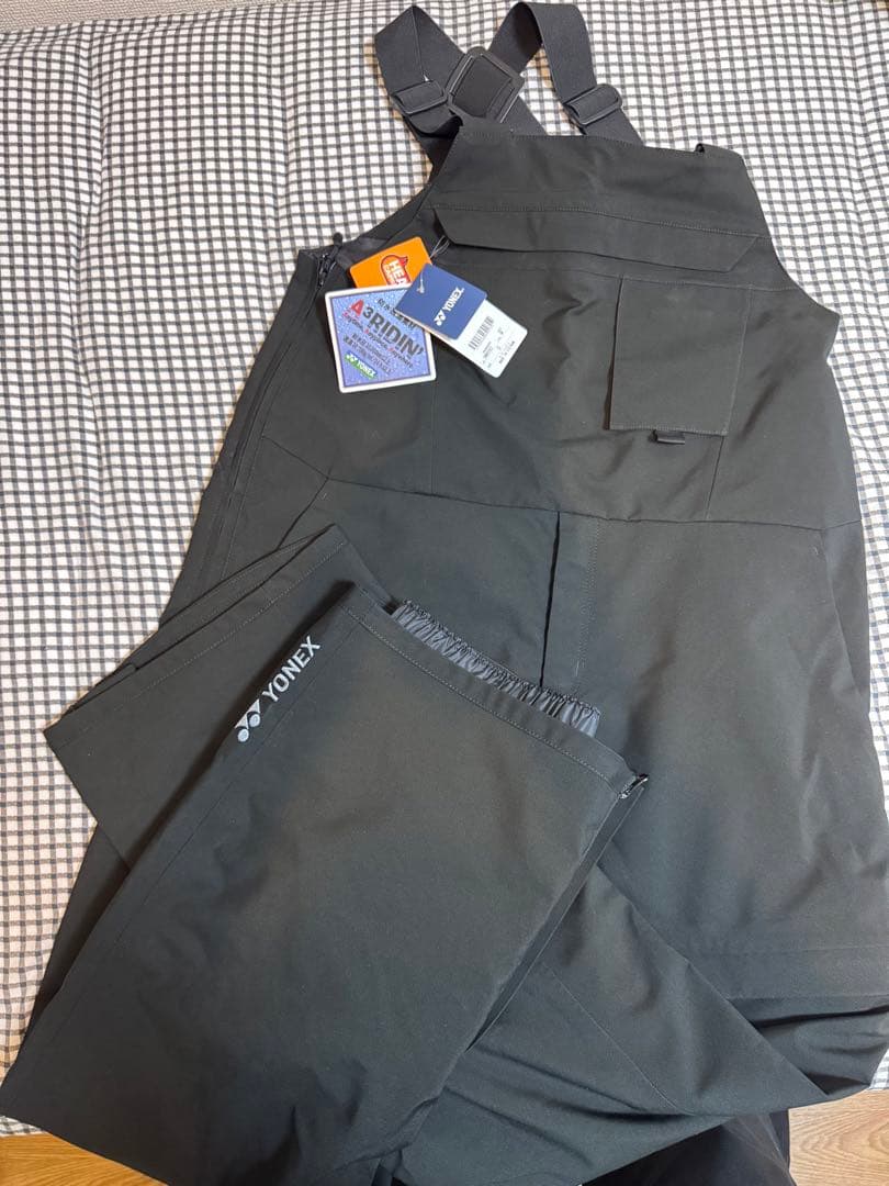 YONEX ブラック スノーボード ビブパンツ