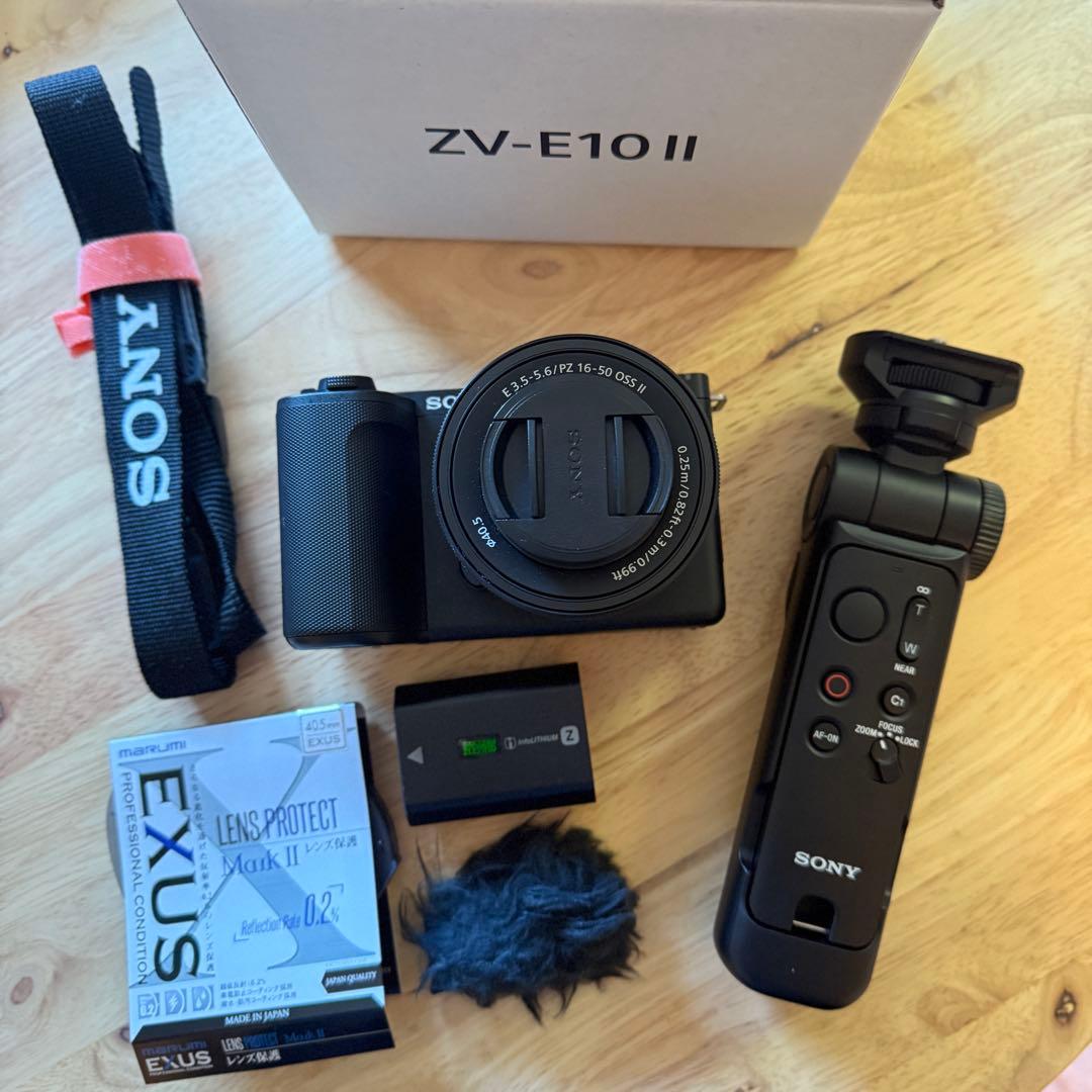 【最終お値下げ】SONY ZV-E10 II＋シューティンググリップ+レンズ保護