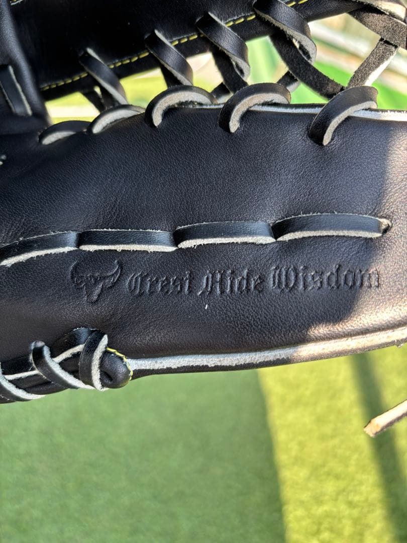 早い者勝ち　ミズノプロ硬式グローブ 左外野手用　黒 レザー　高校野球対応　超美品