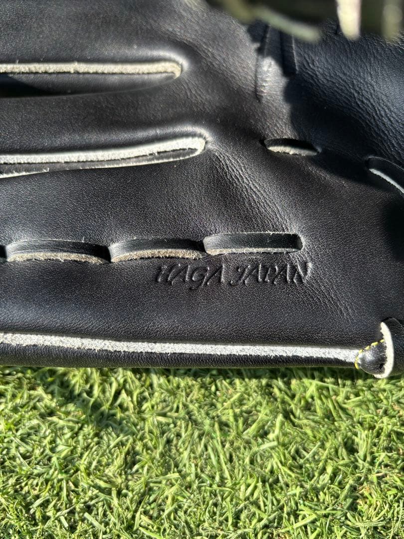 早い者勝ち　ミズノプロ硬式グローブ 左外野手用　黒 レザー　高校野球対応　超美品