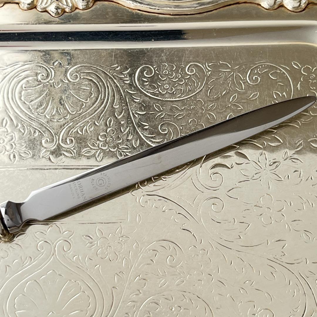 【Gorham】 アールヌーボー レターオープナー / レターナイフ【純銀】