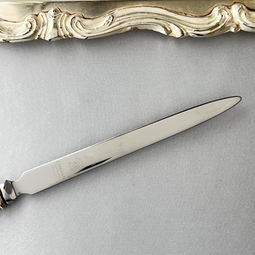 【Gorham】 アールヌーボー レターオープナー / レターナイフ【純銀】
