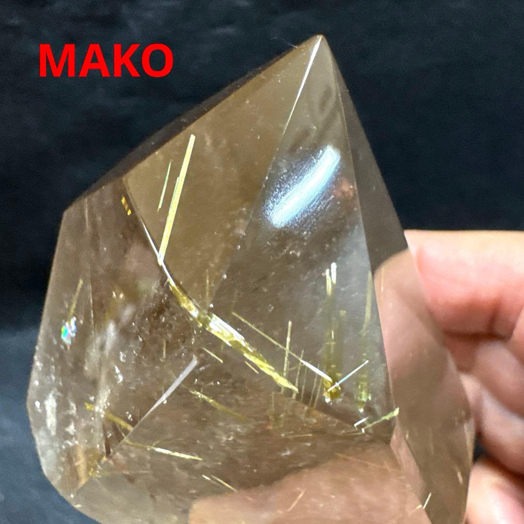 M1883☆ルチルクォーツ原石363g☆天然石　原石☆N20726-A