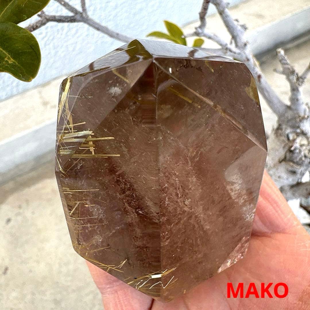 M1883☆ルチルクォーツ原石363g☆天然石　原石☆N20726-A