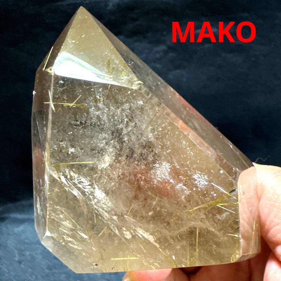 M1883☆ルチルクォーツ原石363g☆天然石　原石☆N20726-A
