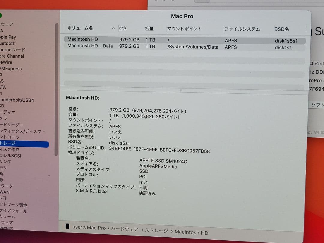 上位　Mac Pro 12コアXeon/64GB/SSD1TB/D500×2