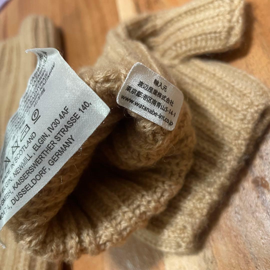 Johnstons ジョンストンズ カシミアリブリストウォーマー レディース