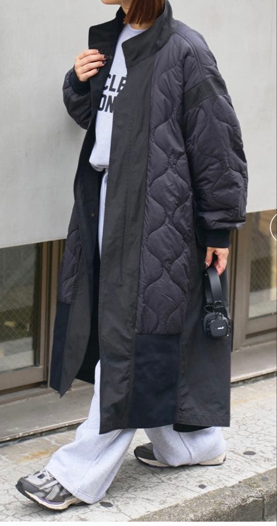 etsinta エシンタ マキシミリタリーコート キルティング チャオパニック