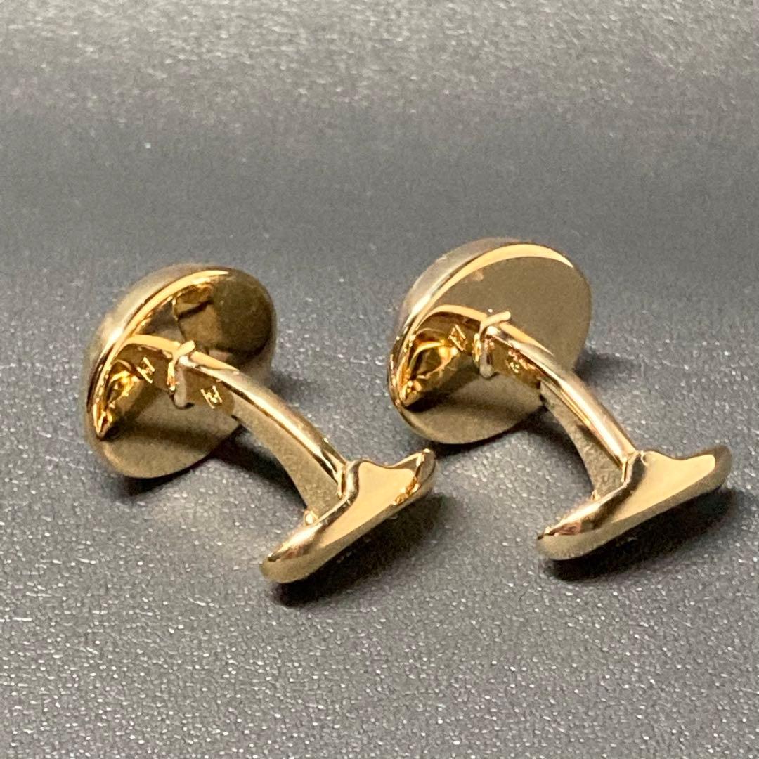 ダンヒル　dunhill カフリンクス　ゴールド　ADロゴ　刻印　サークル
