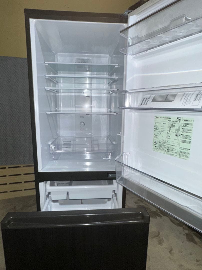ブラック 2ドア 冷蔵庫 上下二段式