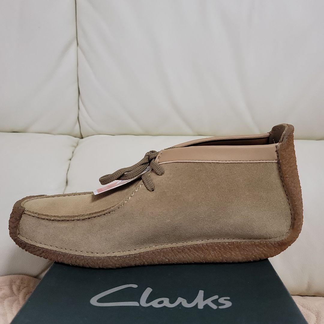 未使用タグ付きクラークスレッドランドClarksワラビースエード8M26.0CM