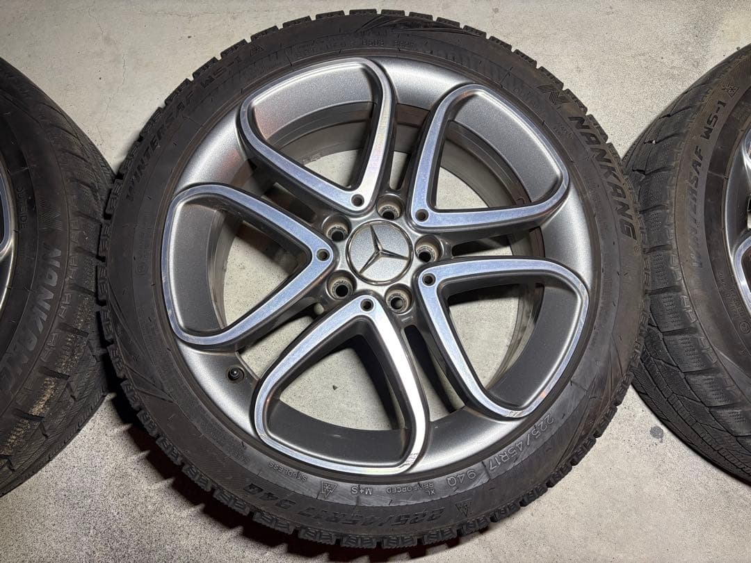 メルセデスベンツ 純正17インチホイールセット　225/45R17 スタッドレス