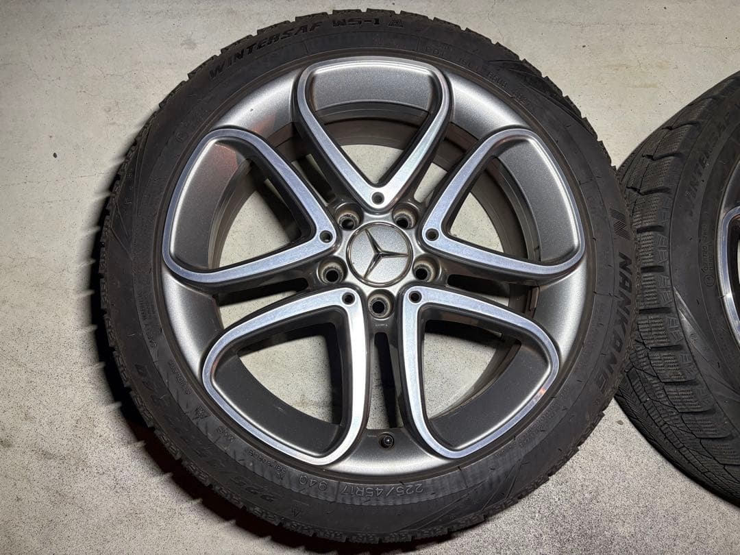 メルセデスベンツ 純正17インチホイールセット　225/45R17 スタッドレス
