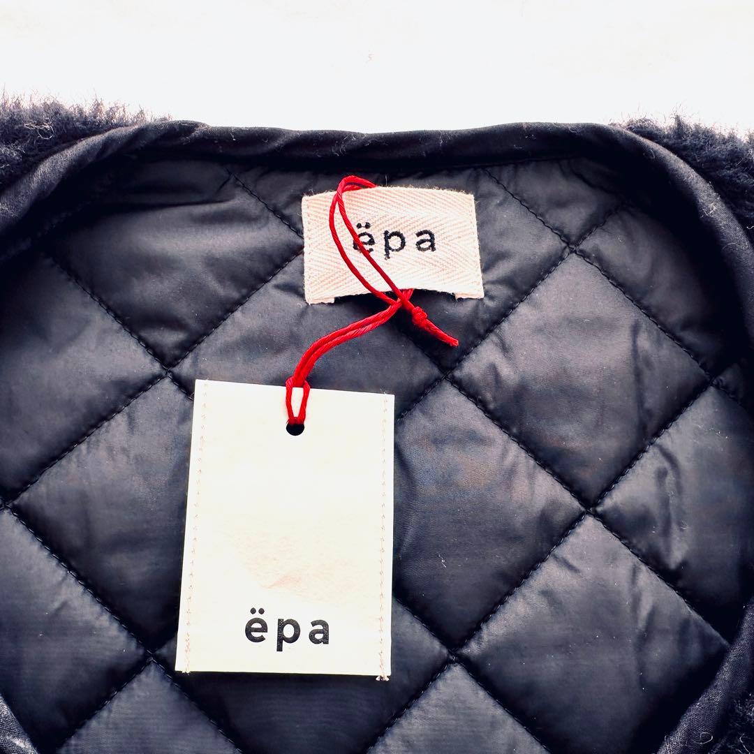 epa リバーシブル ショートベスト ボア キルティング