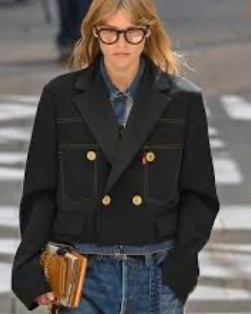 sacai Levi's ダブルブレストジャケット 黒