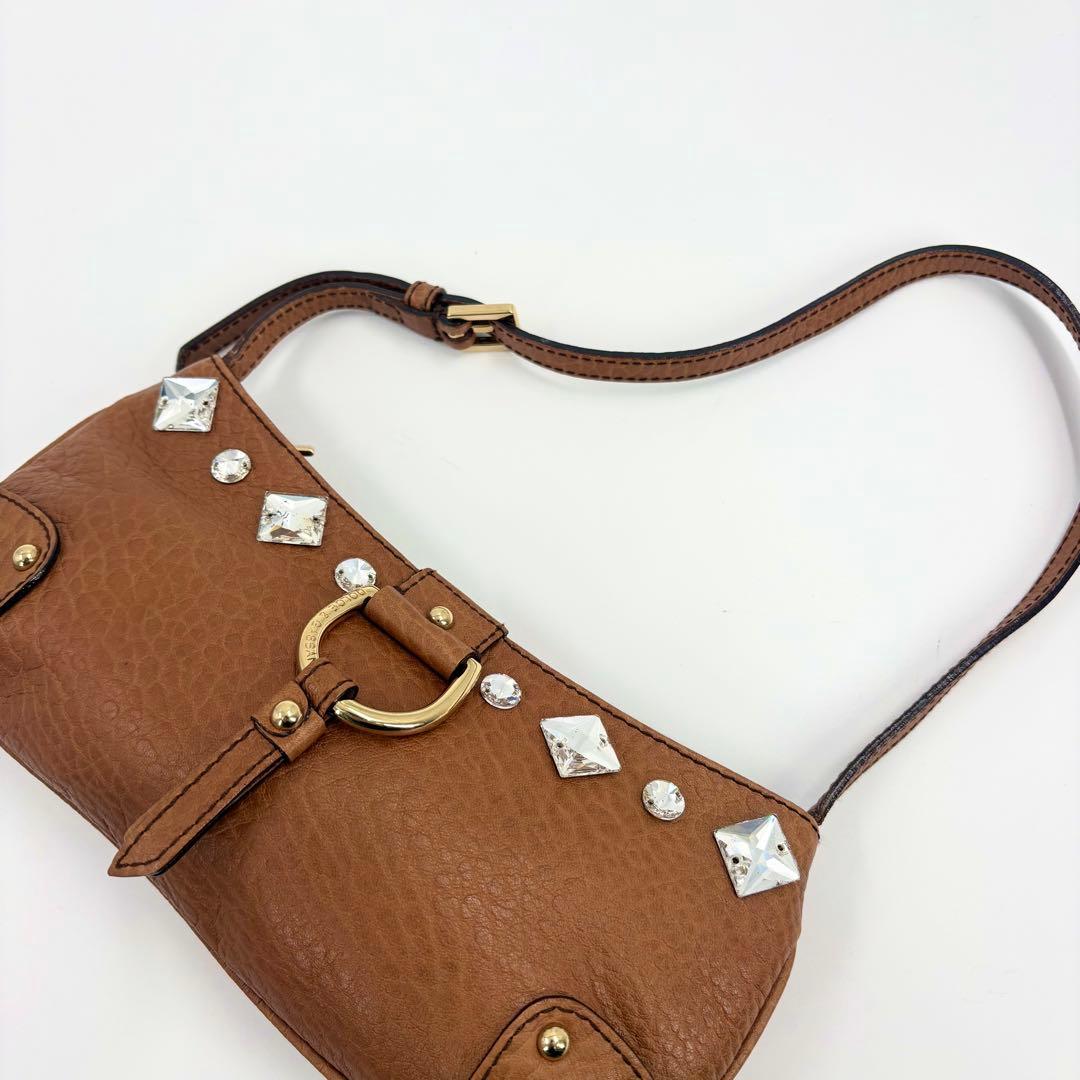 美品　ドルチェ＆ガッバーナ ハンドバッグ レザー スタッズ D&G 919