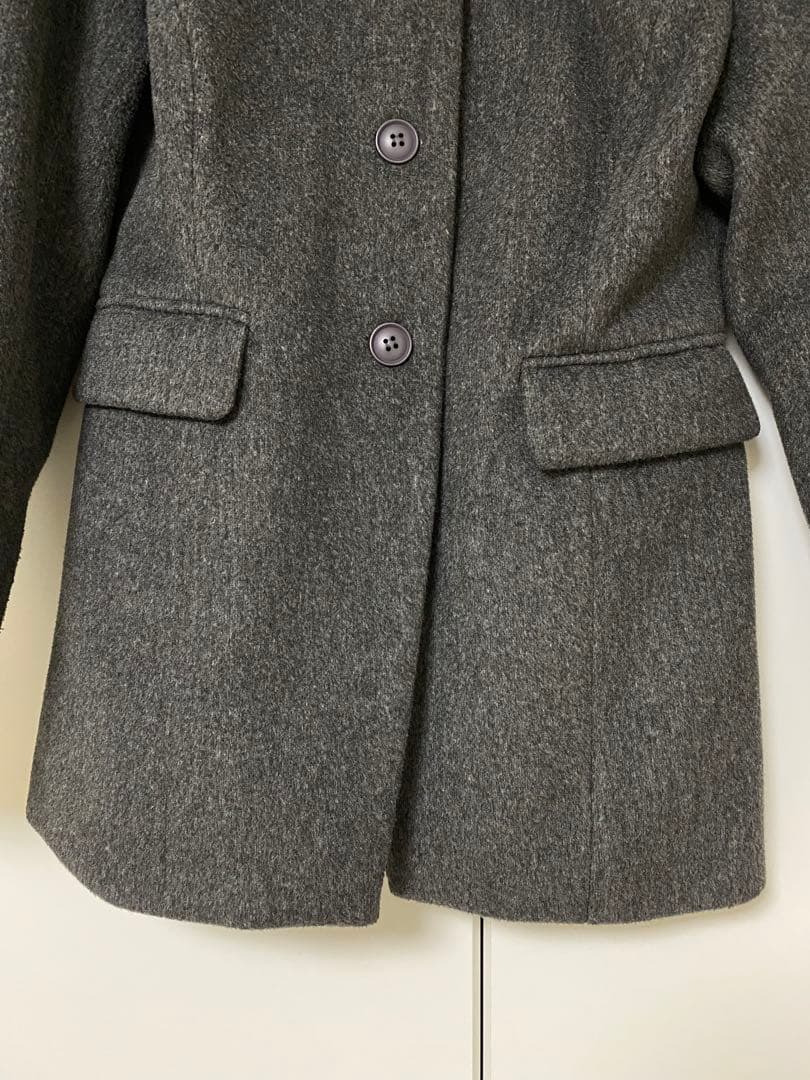 GIUNON giunon ジウノン ビッグカラーコート チャコールグレー