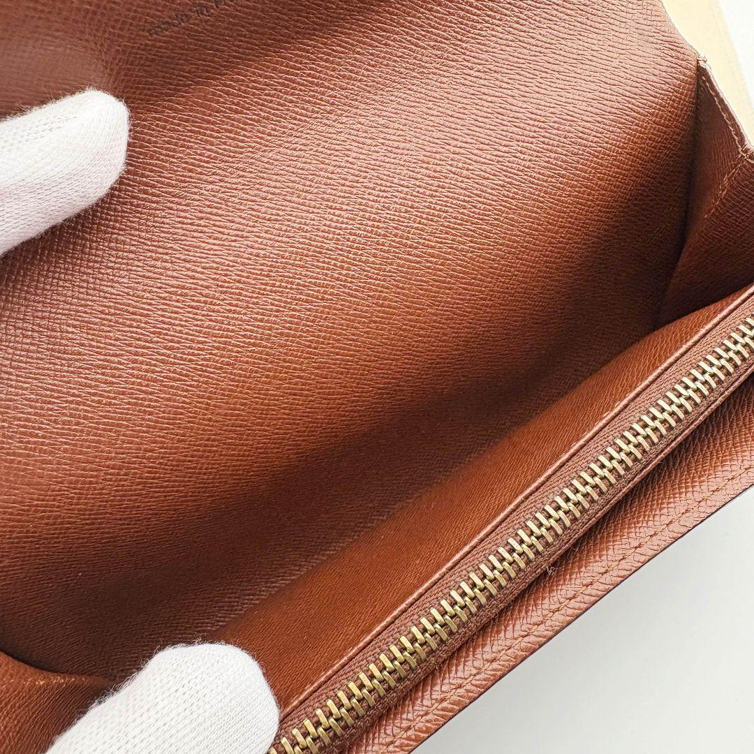 【美品】ルイヴィトン ポルトモネ クレディ モノグラム 長財布 カード入れ サラ