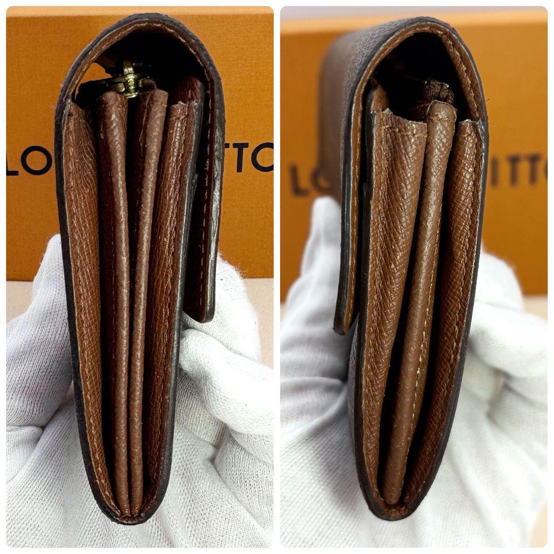 【美品】ルイヴィトン ポルトモネ クレディ モノグラム 長財布 カード入れ サラ