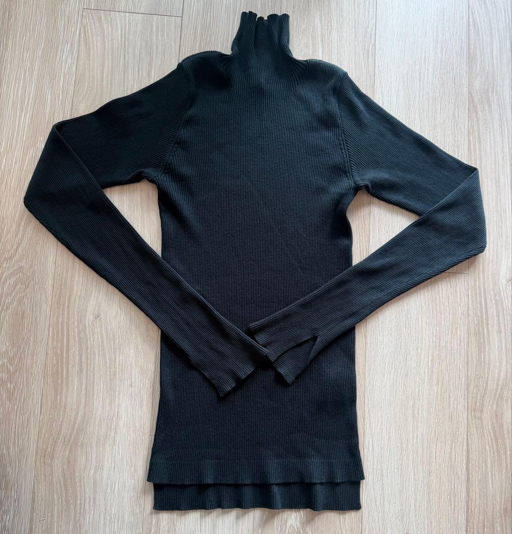 オーラリーゴザコットンタートルネックロンハーマン