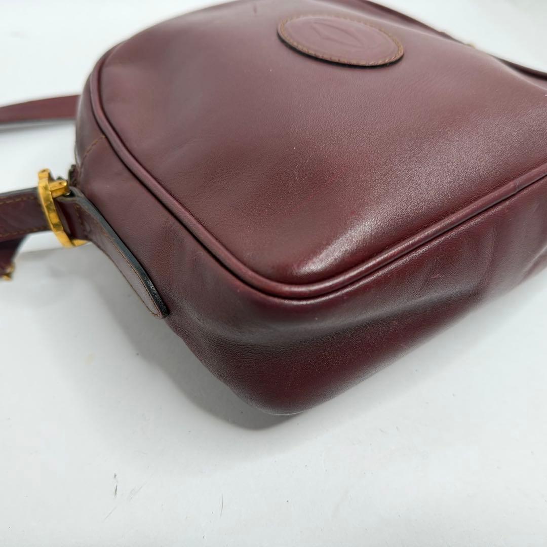 【美品✨️】カルティエ マストライン ショルダーバッグ レザー ゴールド金具