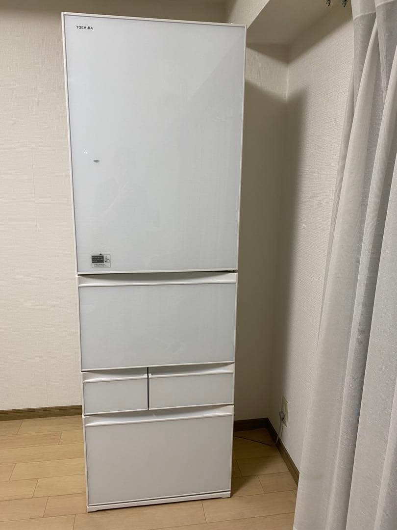 TOSHIBA 冷凍冷蔵庫 410L 右開き 5ドア GR-K41GXV(ZW)