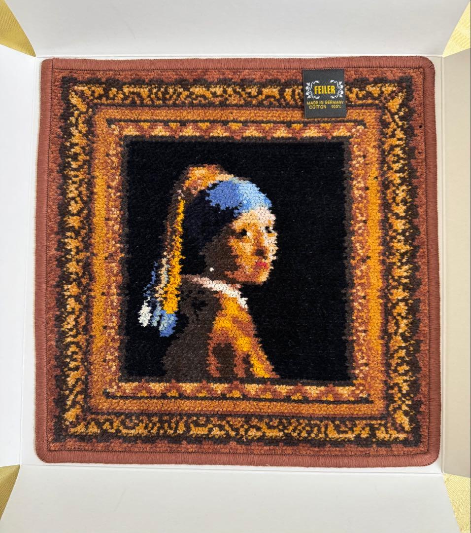 FEILER (フェイラー) フェルメール 真珠の耳飾りの少女 タオルハンカチ