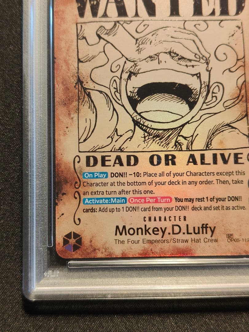 【英語版】モンキー・D・ルフィ　手配書　パラレル　PSA10