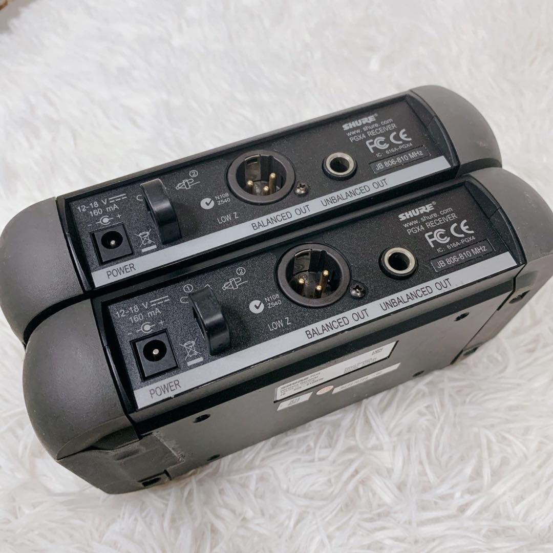 SHURE ワイヤレスシステム PGX4 電源アダプターなし 2台まとめ売り