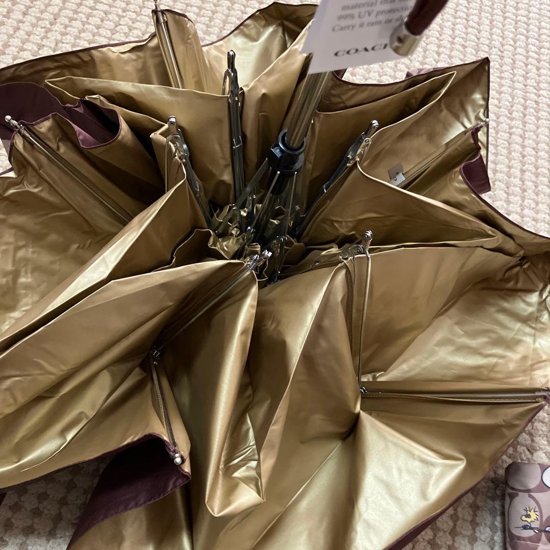 【COACH 】晴雨兼用UＶカット　折りたたみ傘　《スヌーピー》