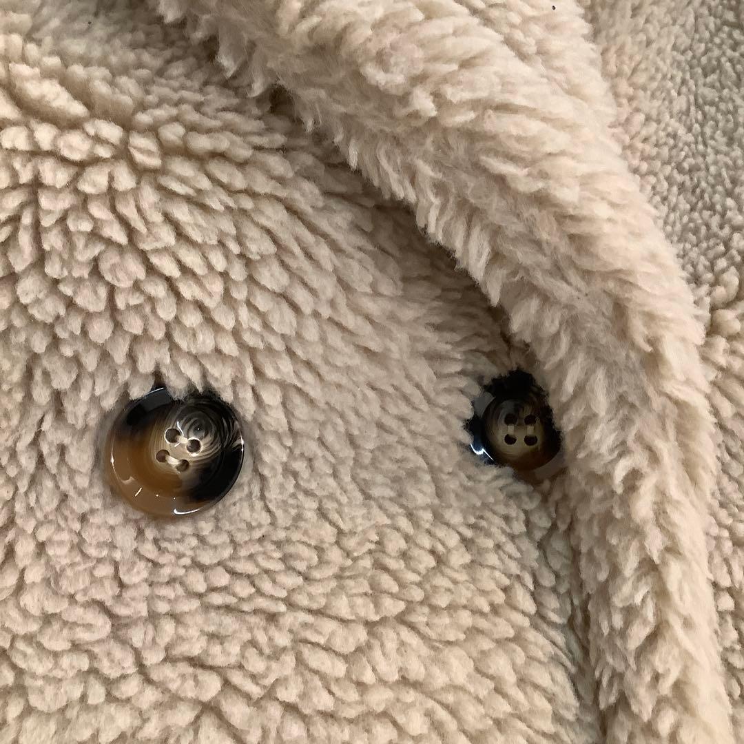 ELFRANK ボアロングベスト　テディベアジレ　サイズF