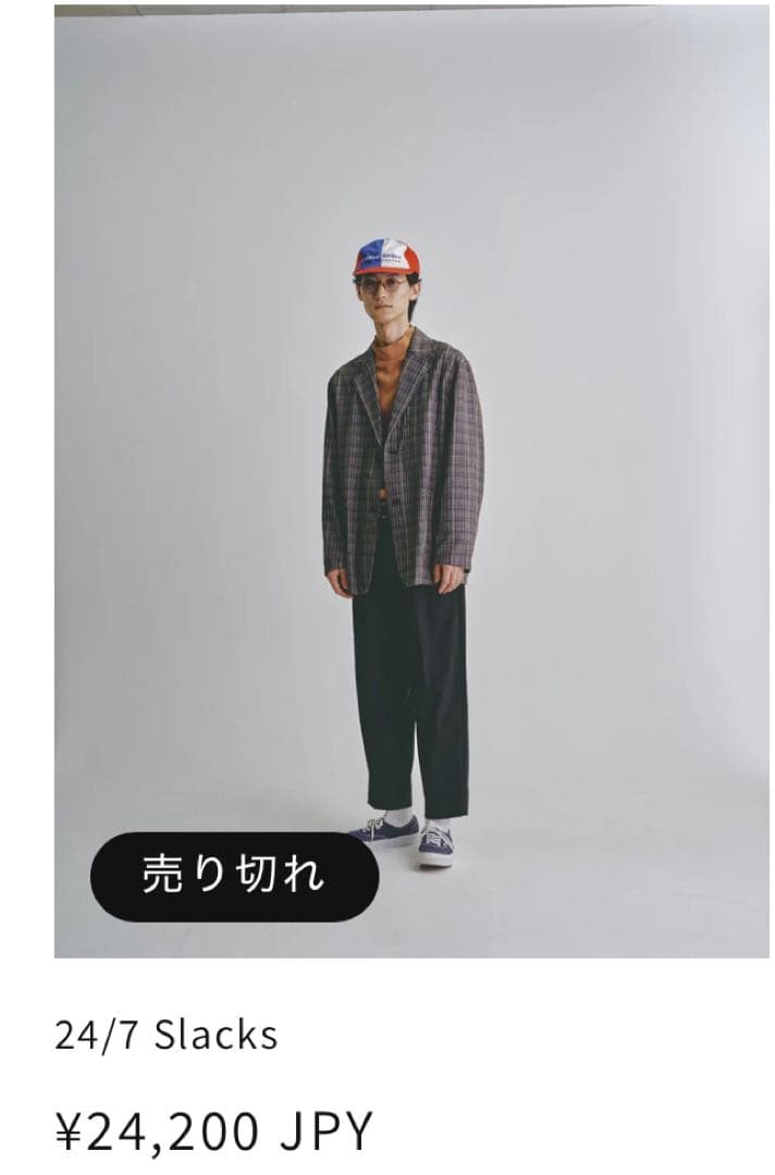 【即完売モデル！！】 19SO 1980 24/7 Slacks