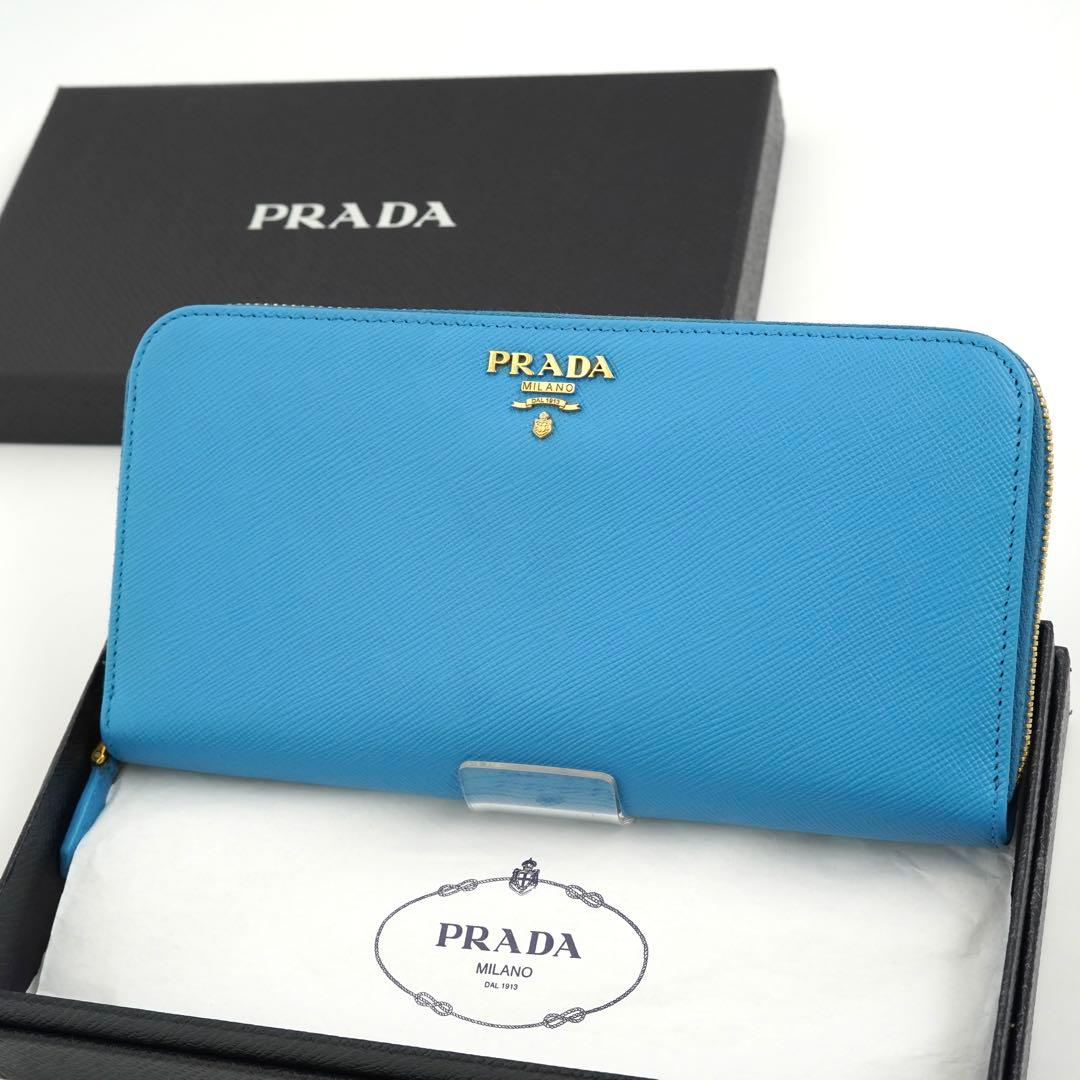 ✨未使用展示品・箱付き✨　PRADA 長財布　サフィアーノ　ラウンドファスナー