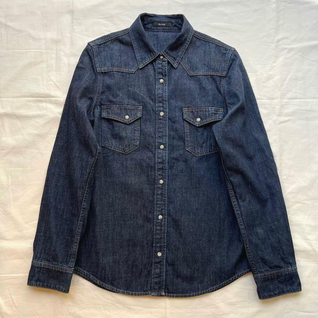 【2度着用】allureville アルアバイル デニム シャツ M ダンガリー