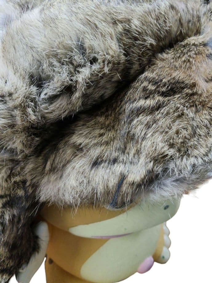 ミンク毛皮 帽子・ウシャンカ・ロシア帽 ヴィンテージボンバーキャップ