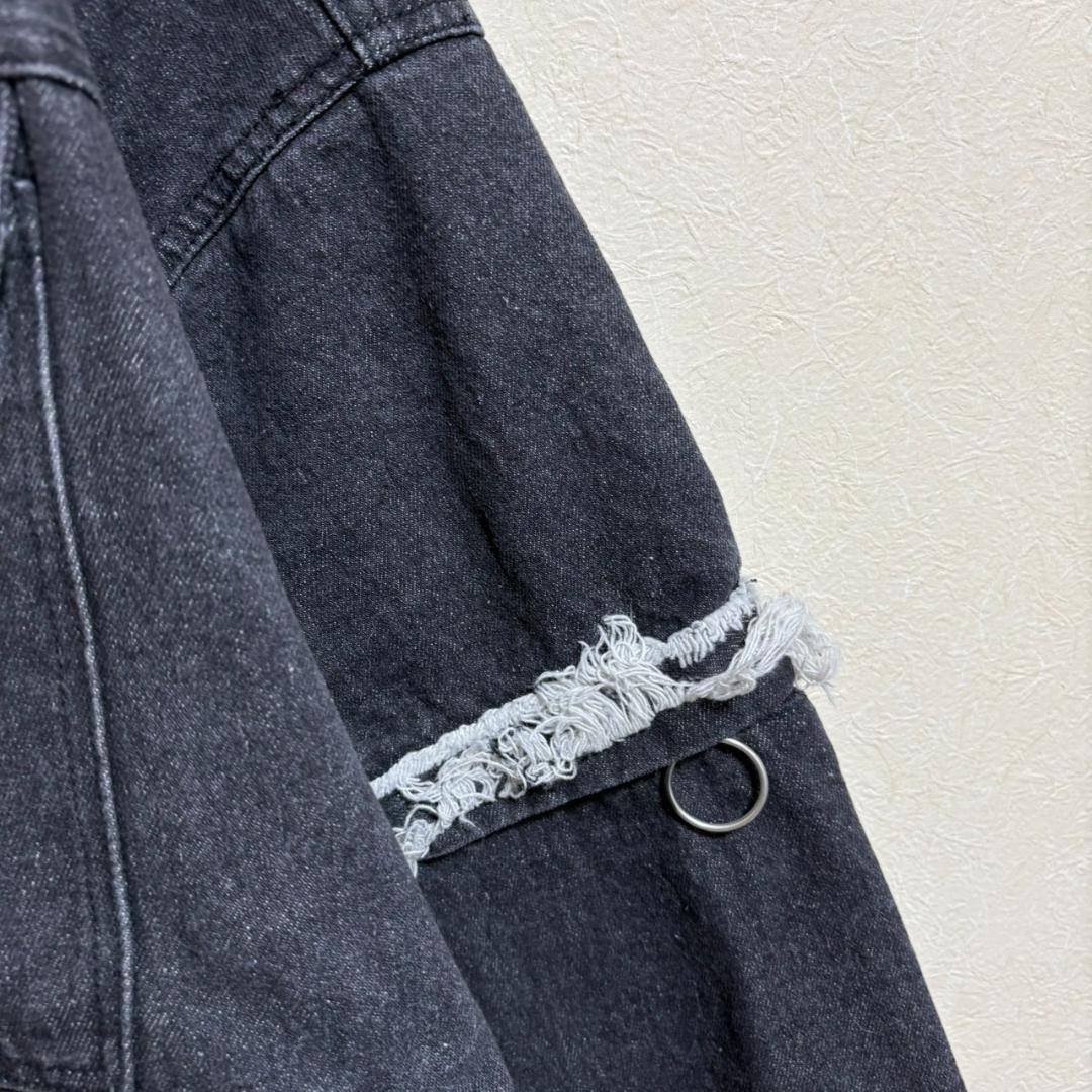 新品 PAMEO POSE 2WAY DENIM JACKET フリンジ