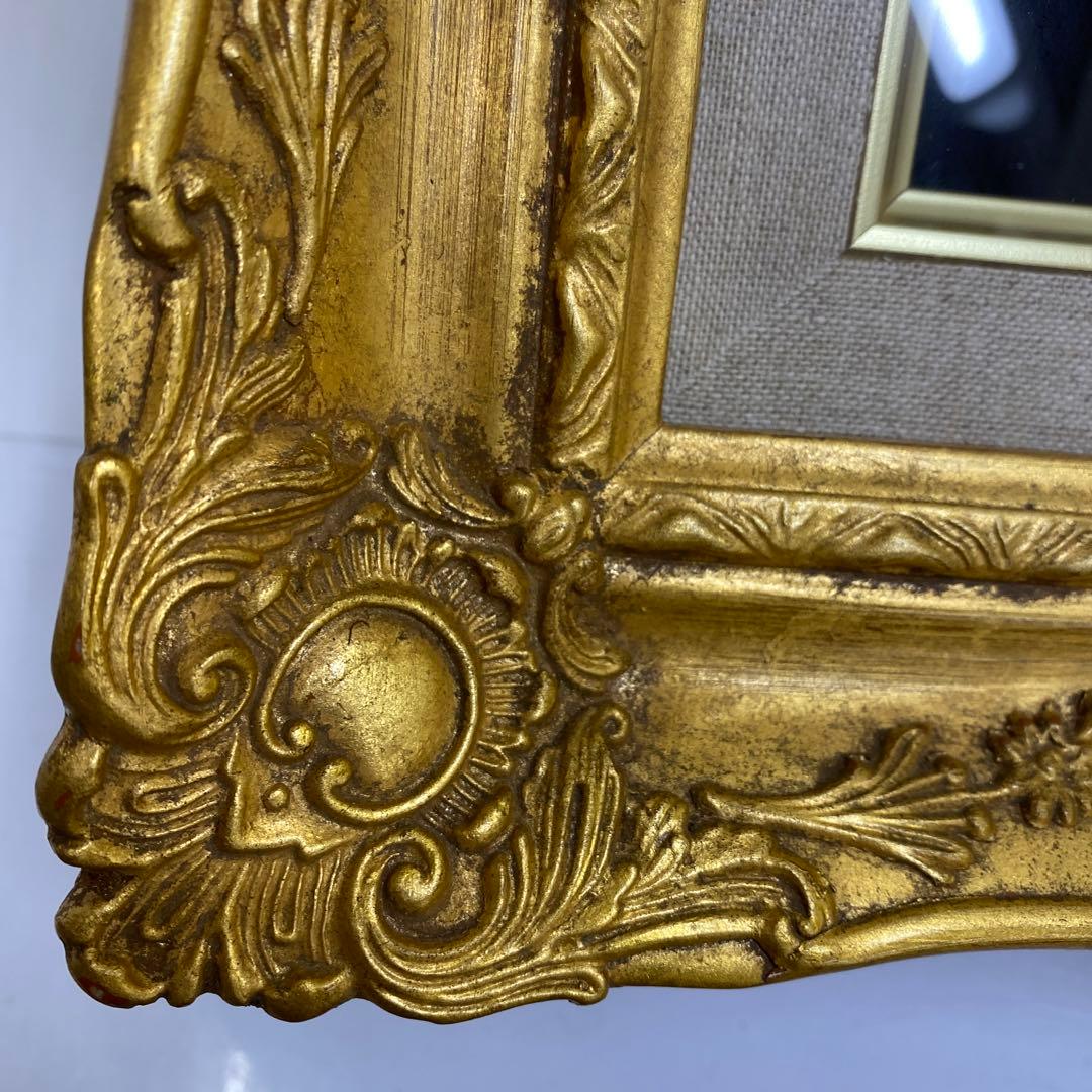 超特大　在銘　シェルカメオ　額装　トヒサコ　東さ7-1031☆1F