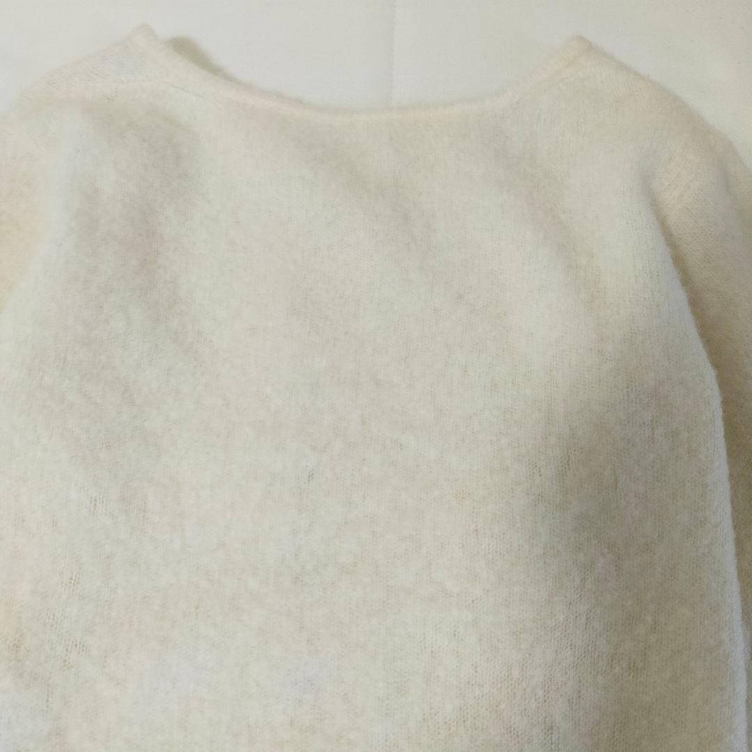 ヨー　ビオトープ　biotope カシミヤカーディガン　ホワイト