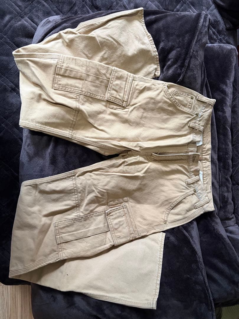 h*e様 IRON HEART ベージュ カーゴパンツ　W32