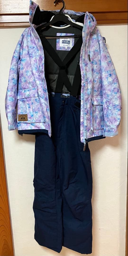 レディースMサイズ スキーウェア上下セット（パンツ付き）